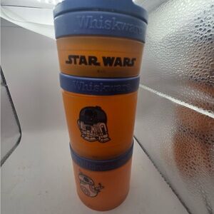 STAR WARS Portable Snacks Lunch Containers Orange Bb8  R2D2 S Stacking WHISKWARE